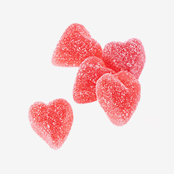 Corazones de gominola