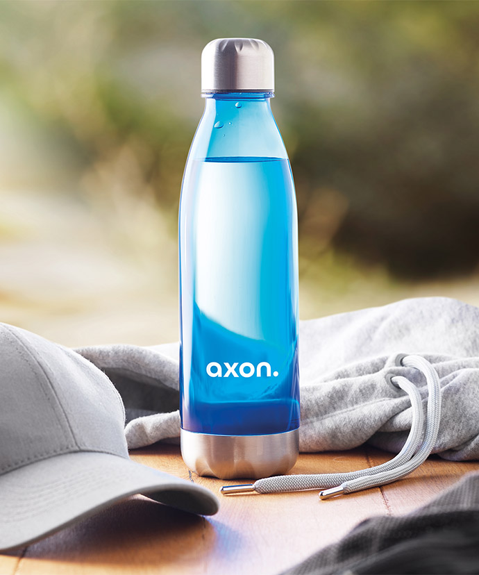 Botella de agua de diseño en plástico