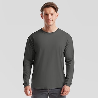 Fruit of the Loom Valueweight Long Sleeve T - grafito claro