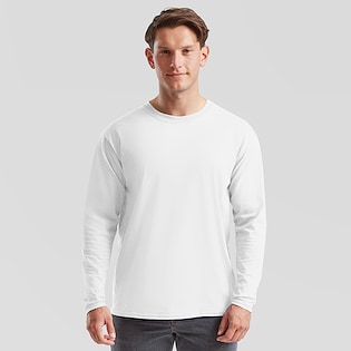 Fruit of the Loom Valueweight Long Sleeve T - blanco
