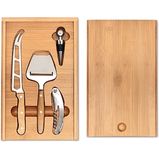 Set de vino y queso Bamboo