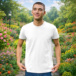Neutral Mens Fitted T-shirt - blanco