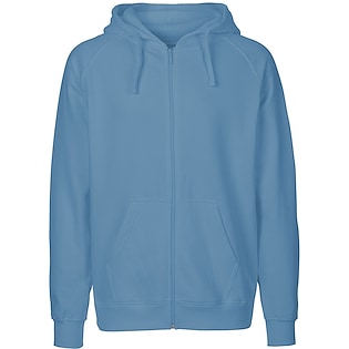 Neutral Mens Zip Hoodie - dusty indigo