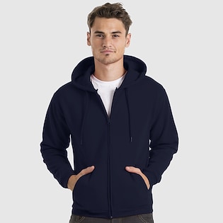 B&C Zip Hoodie ID.205 50/50 - azul marino