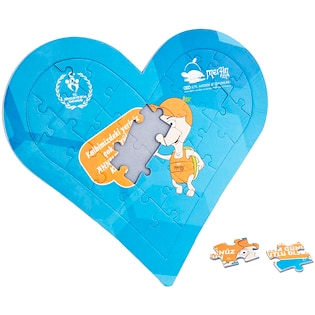 Puzle Heart, 19 x 20 cm