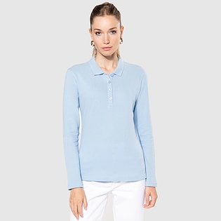 Kariban Ladies´ Long-Sleeved Pique Polo Shirt