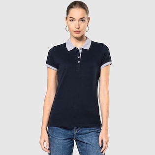 Kariban Ladies' Two-tone Pique Polo Shirt