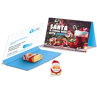 Tarjeta navideña Santa Claus