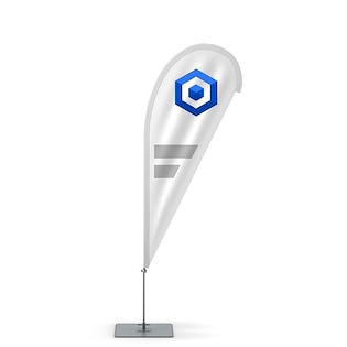 Bandera publicitaria Drop Small, 260 cm