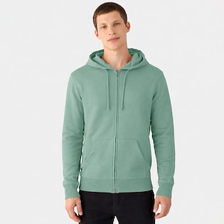 B&C Organic Zipped Hood - salvia