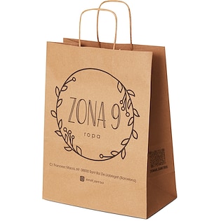 Bolsa de papel Tango Brown 33 x 25 x 13 cm