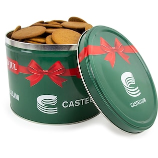Lata de galletas de jengibre Santa