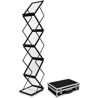 Expositor de folletos Flex Black Suitcase