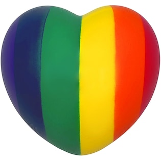Pelota antiestrés Rainbow heart
