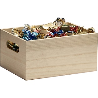 Caja de madera Natale, 1 kg