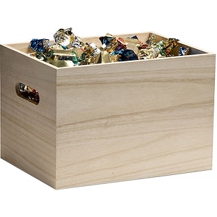 Caja de madera Natale, 2 kg