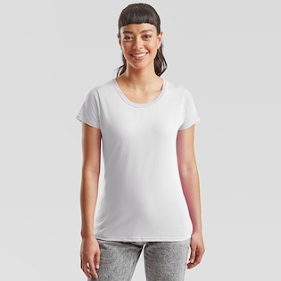 Fruit of the Loom Lady-fit Valueweight T - blanco