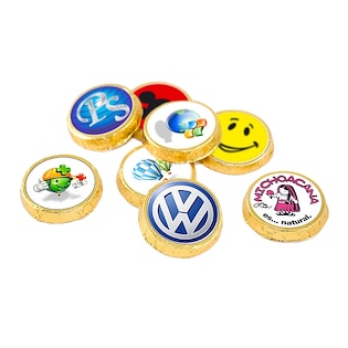 Moneda de chocolate Sticker, 30 mm
